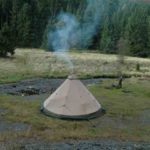 Vereinsaktivitaeten - Feuerzelt am Bach bei Burbach