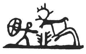 Basisseminar Schamanismus in 57610 Altenkirchen 2019 - Mensch mit Trommel neben Rentier